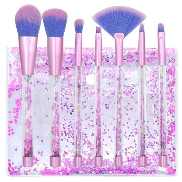 Other - 7 Piece Crystal Makeup Brush Kit
